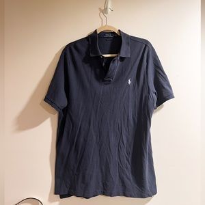 Polo Ralph Lauren, Navy Blue Collared Shirt Large